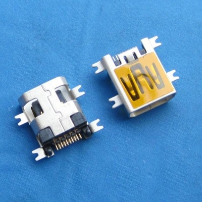 新疆miniUSB AB type 10pin 母头 沉板2.10mm