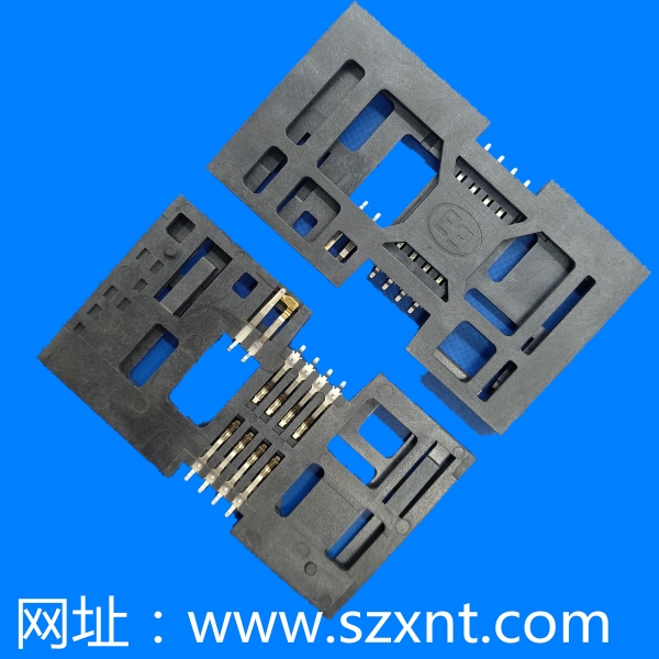 金华Smart card拉拔 8+2pin IC卡座
