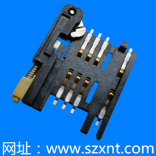 金华推杆式Sim 卡座 8Pin 同molex 912283005
