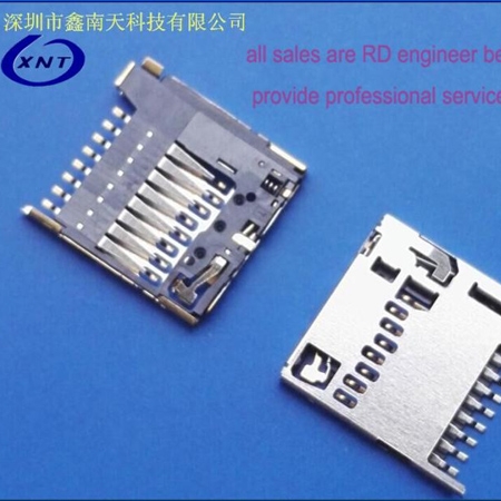 太仓TF card holder micro SD 1.28 high and thin push push model