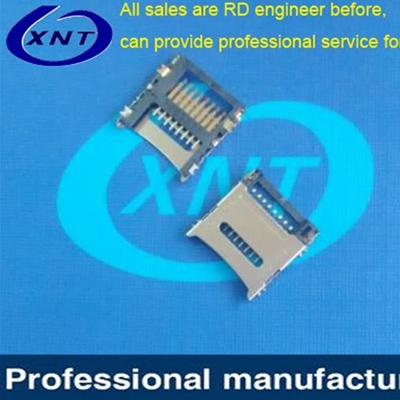 吴中SIM card holder microSD clamshell type 1.85 high