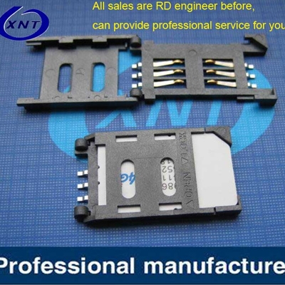 太仓SIM card holder CARD CONNECTOR 6PIN Clamshell