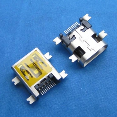 miniUSB AB type 10pin female head plate 1.0mm