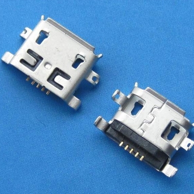 microUSB B type Sink 0.8mm Flanged