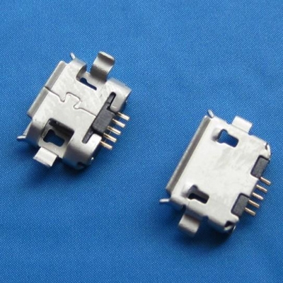 Micro USB 5pin female B type sink 1.0mm terminal SMT shell DIP
