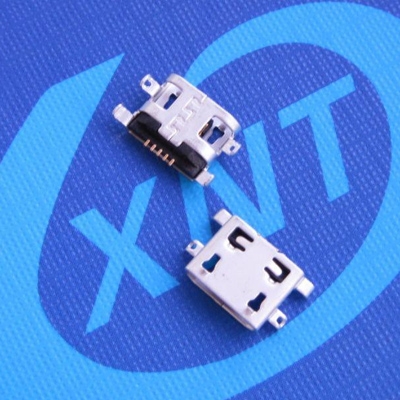 microUSB B type sink 0.8mm SMT shell DIP without cuffs