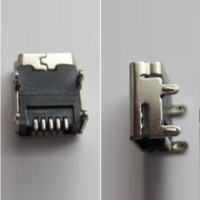 太仓miniUSB Female 5pin (Soldering feet: SMT, Housing: DIP)