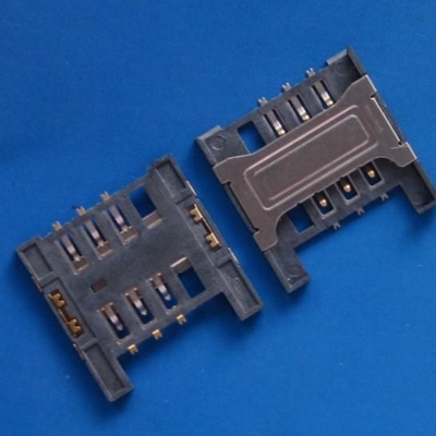 Sim no-push type 6Pin (H=1.8mm) without column detection