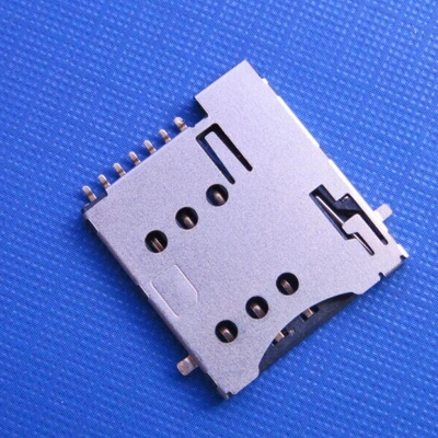 microSim push type 6+1pin with CD can be reversed to the PCB